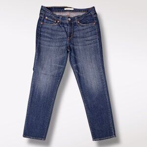 Levi’s Boyfriend Jeans Straight Fit Stretch Blue Denim Size 27